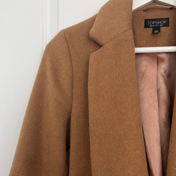 Topshop brown coat - size US 4 - Picture 12 of 16